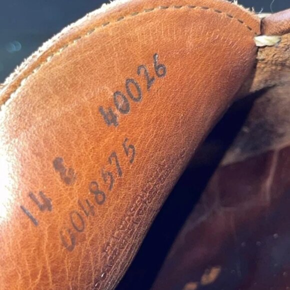 Allen Edmonds Boulder 40026 Brown Leather Driving Loafers Moccasin Men's 14 E - Picture 8 of 9